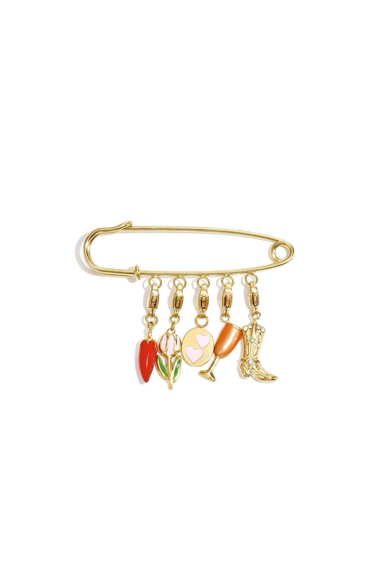 Broche 5 DIY charms