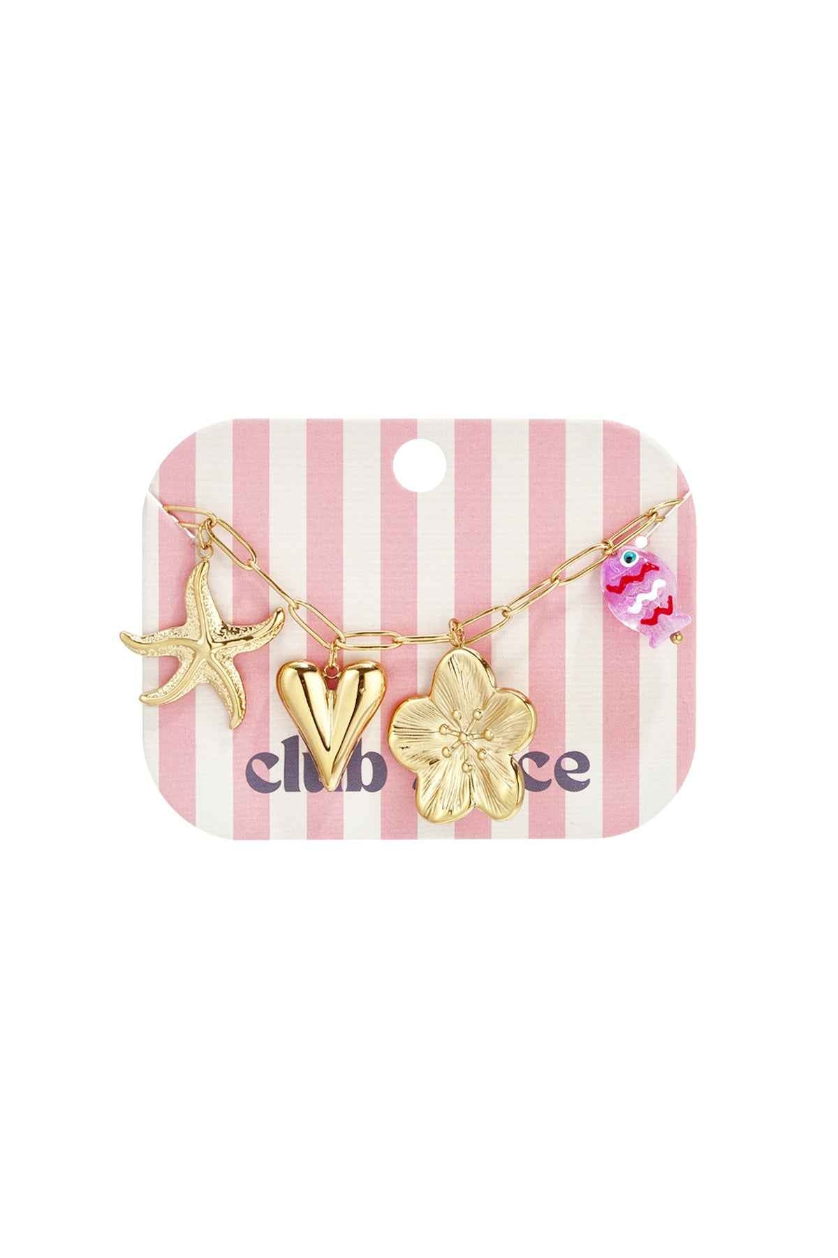 Stainless Steel Charm Bracelets Heart Casual Holiday/Beach Simple Series Women's jewelry