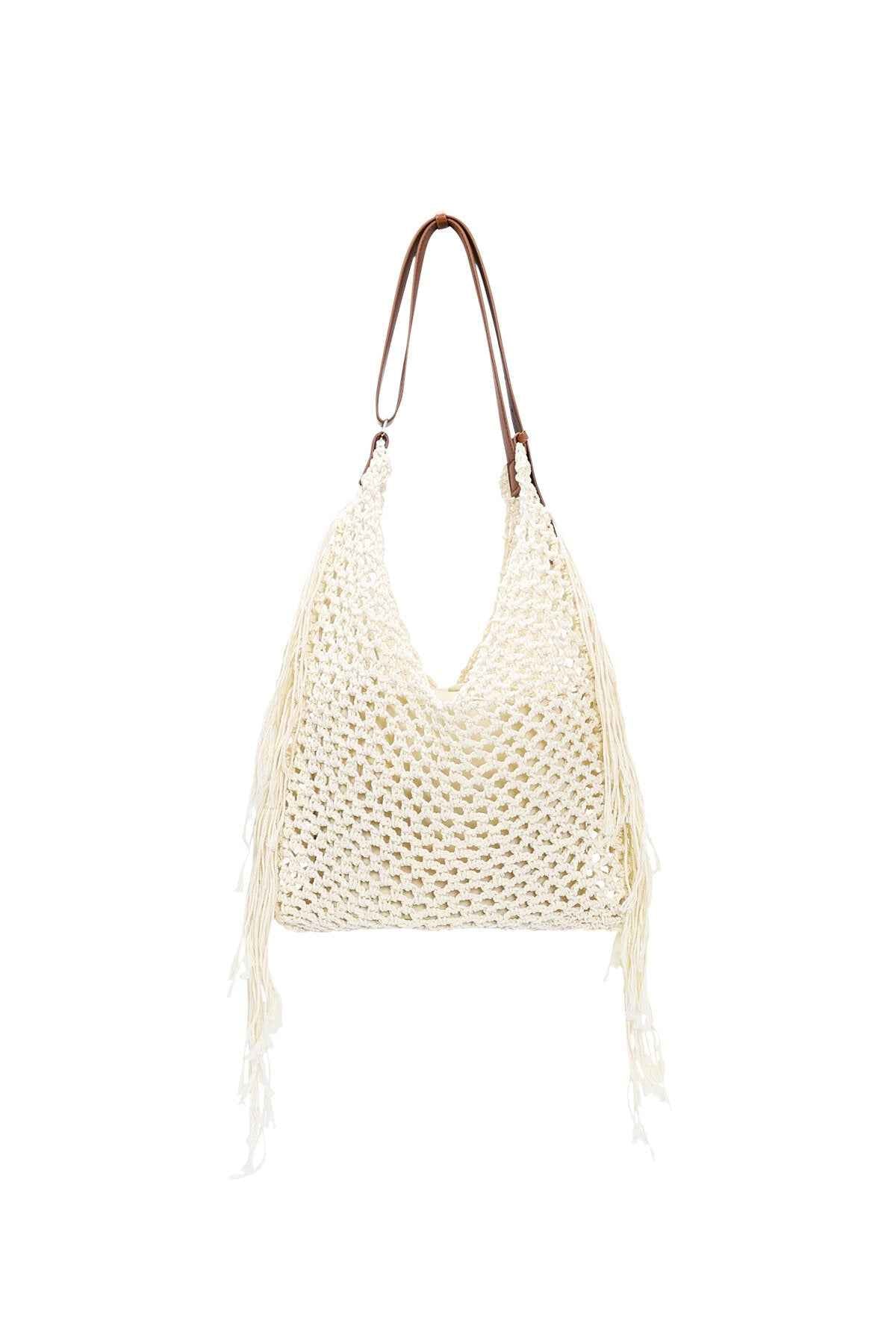 Chic Khaki Cotton Hobo Bag for Summer Adventures