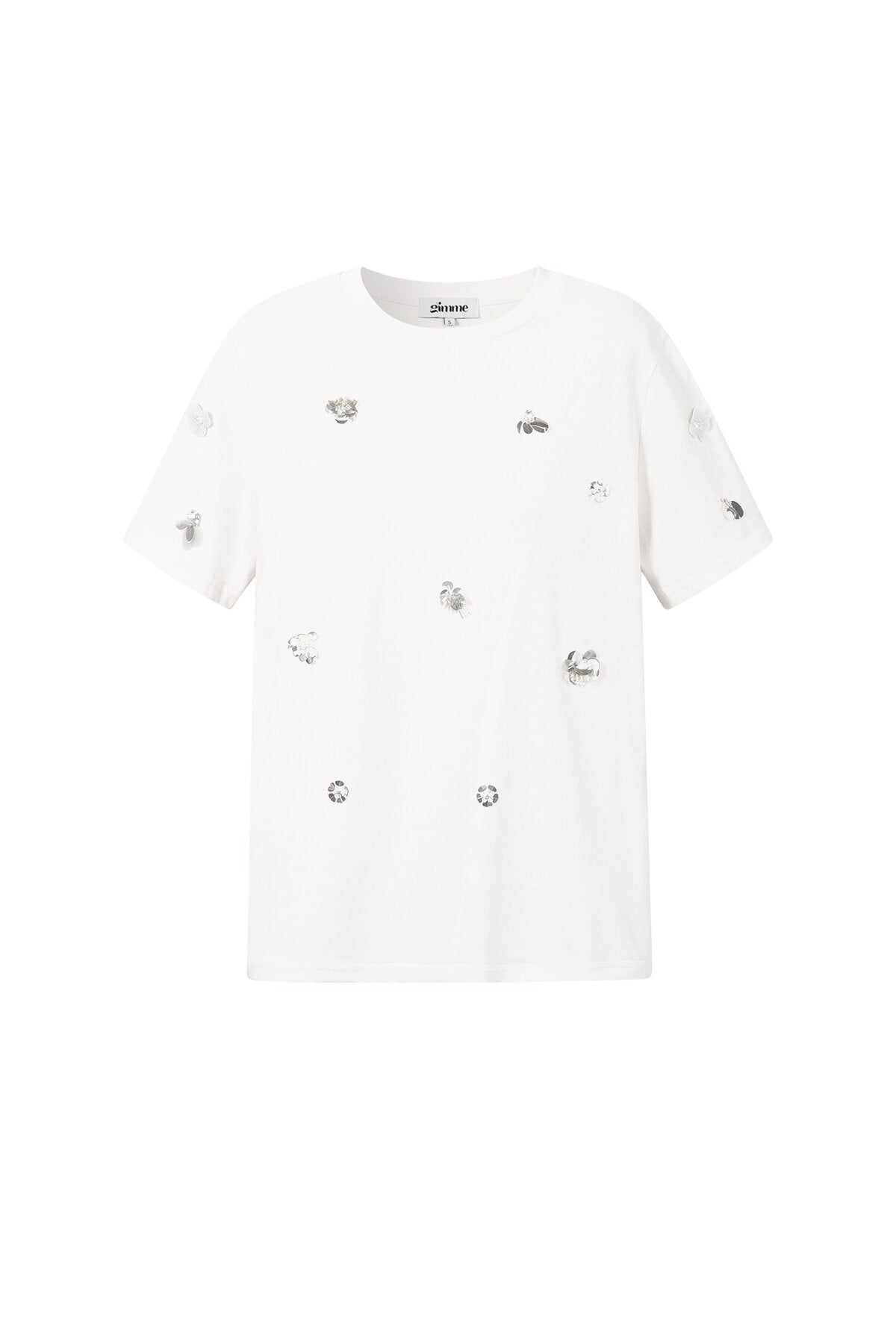 T-shirt met pailletten