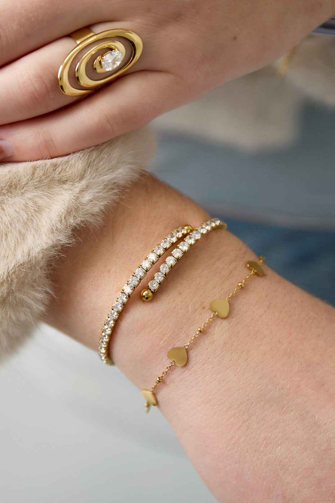 Elegant Stainless Steel Cuff Bracelet for Women