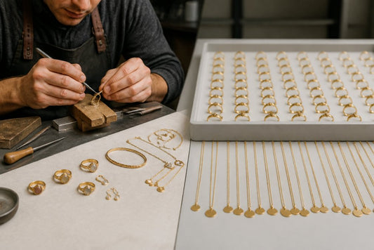 Handgemaakte versus massaproductie sieraden