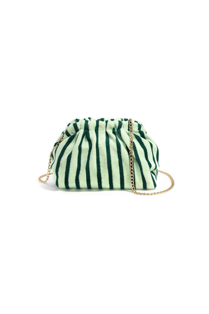 Crossbodytas met strepen, eenvoudig model, polyester, dagelijkse accessoires