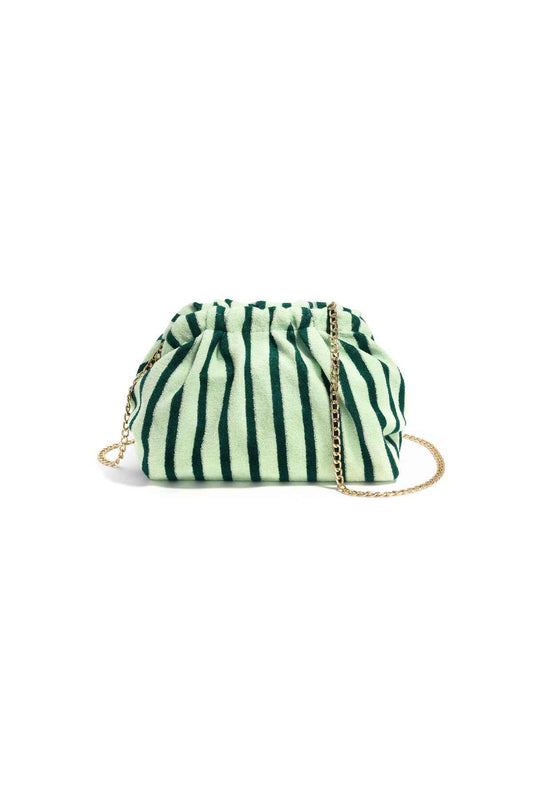 Crossbodytas met strepen, eenvoudig model, polyester, dagelijkse accessoires