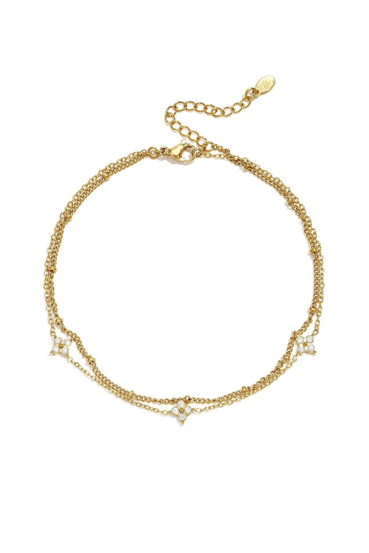 Enkelbandjes van roestvrij staal, Star Simple Daily Simple Series, damessieraden