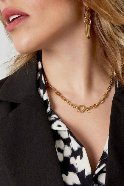 Elegant Stainless Steel Chain Necklace for Daily Wear