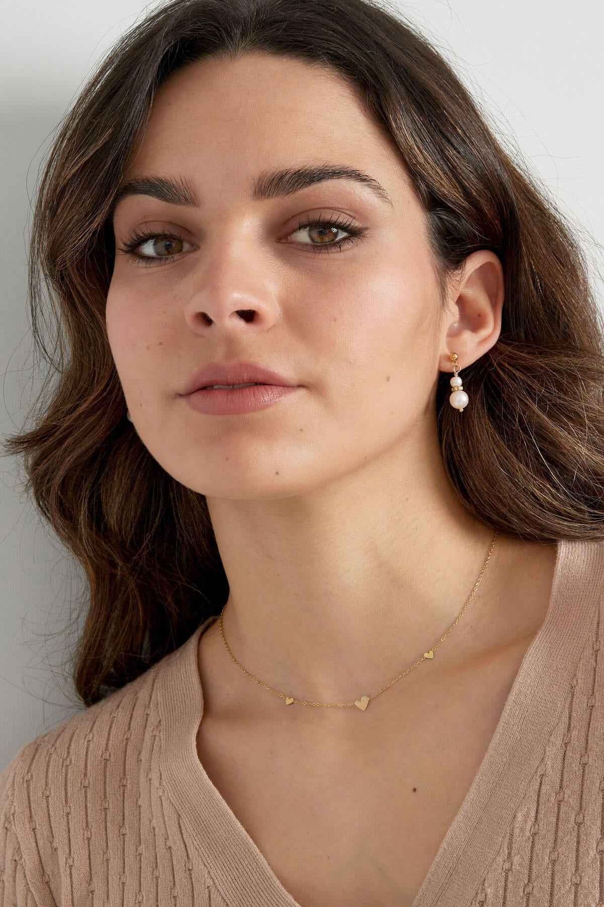 klasssieke ketting met hartjes