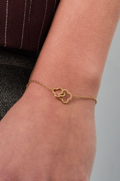 Elegant Stainless Steel Charm Bracelets in Silver & Gold