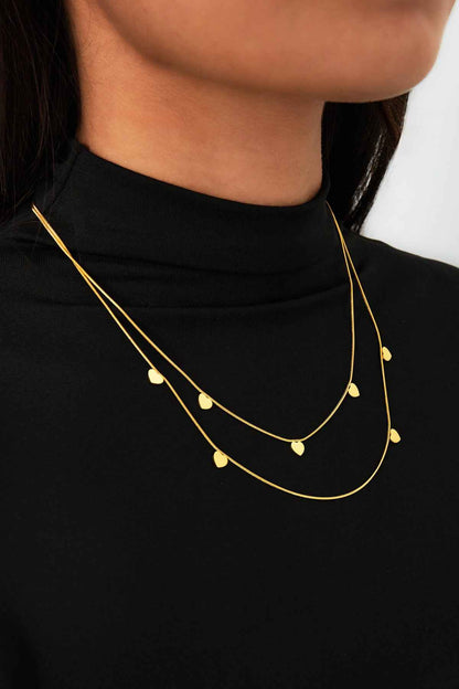 Elegant Multi-Layered Heart Necklace for Everyday Glam