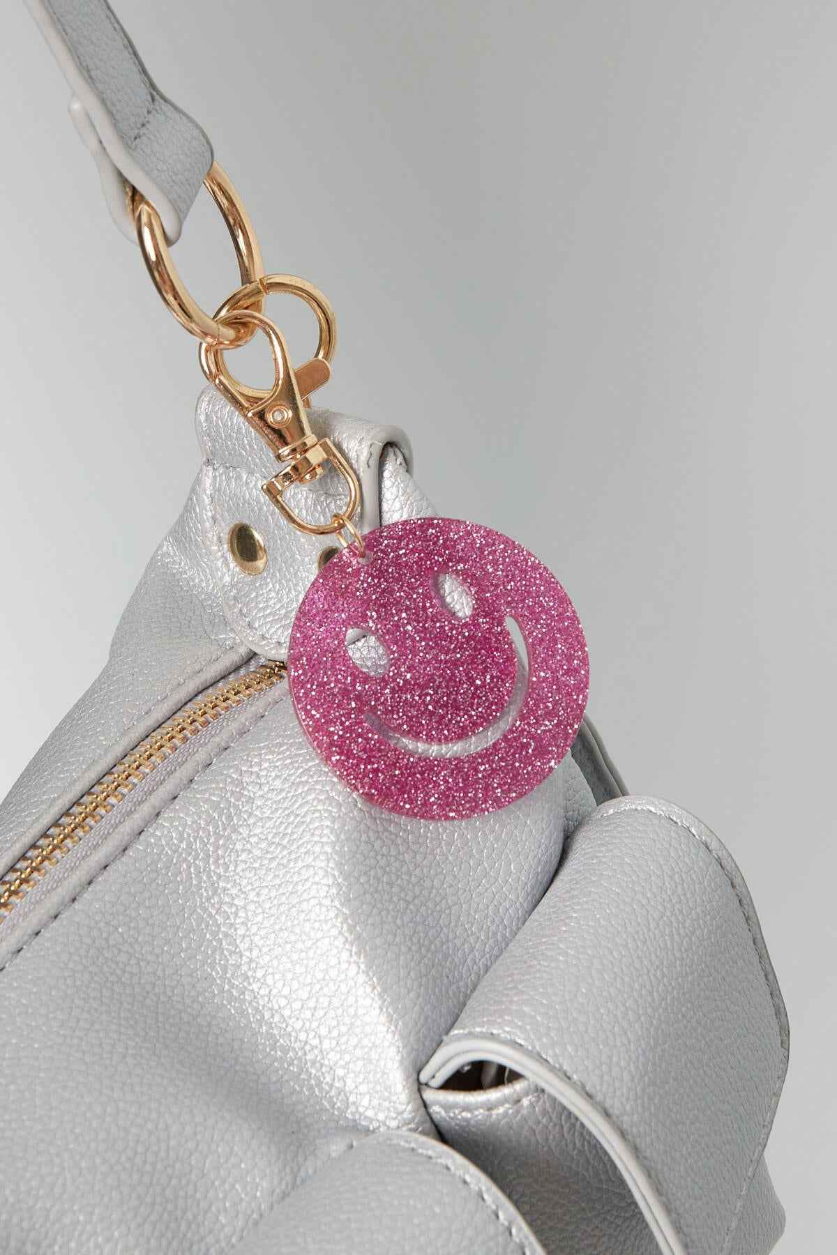 Chic Acrylic Alloy Smiling Face Keychain