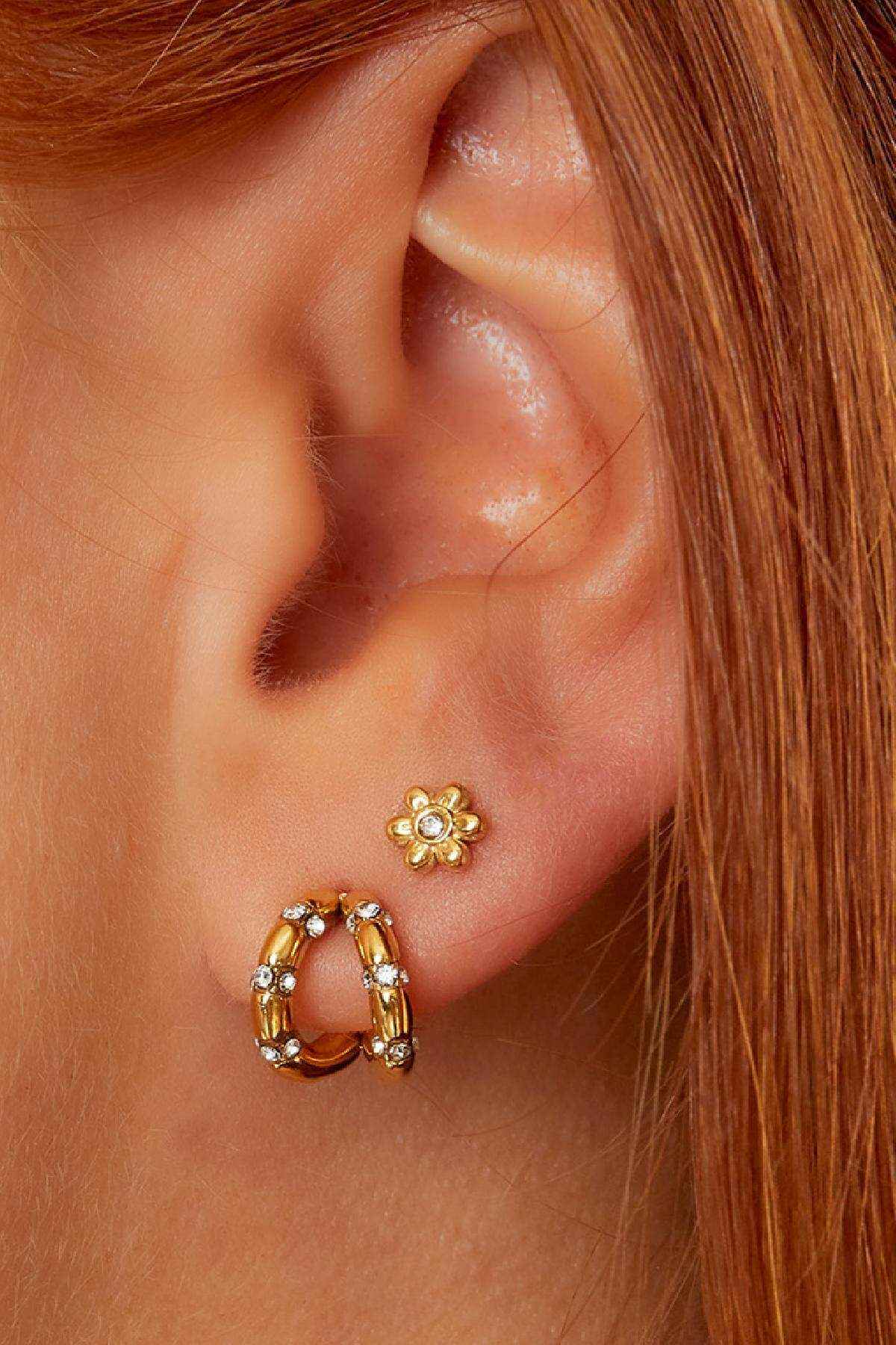Stylish Mini Rhinestone Stud Earrings