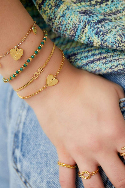 Stylish Letter Charm Bracelet for Everyday Elegance
