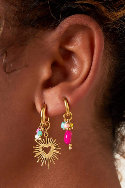 Stylish Heart-Shaped Drop Earrings for Spring/Summer