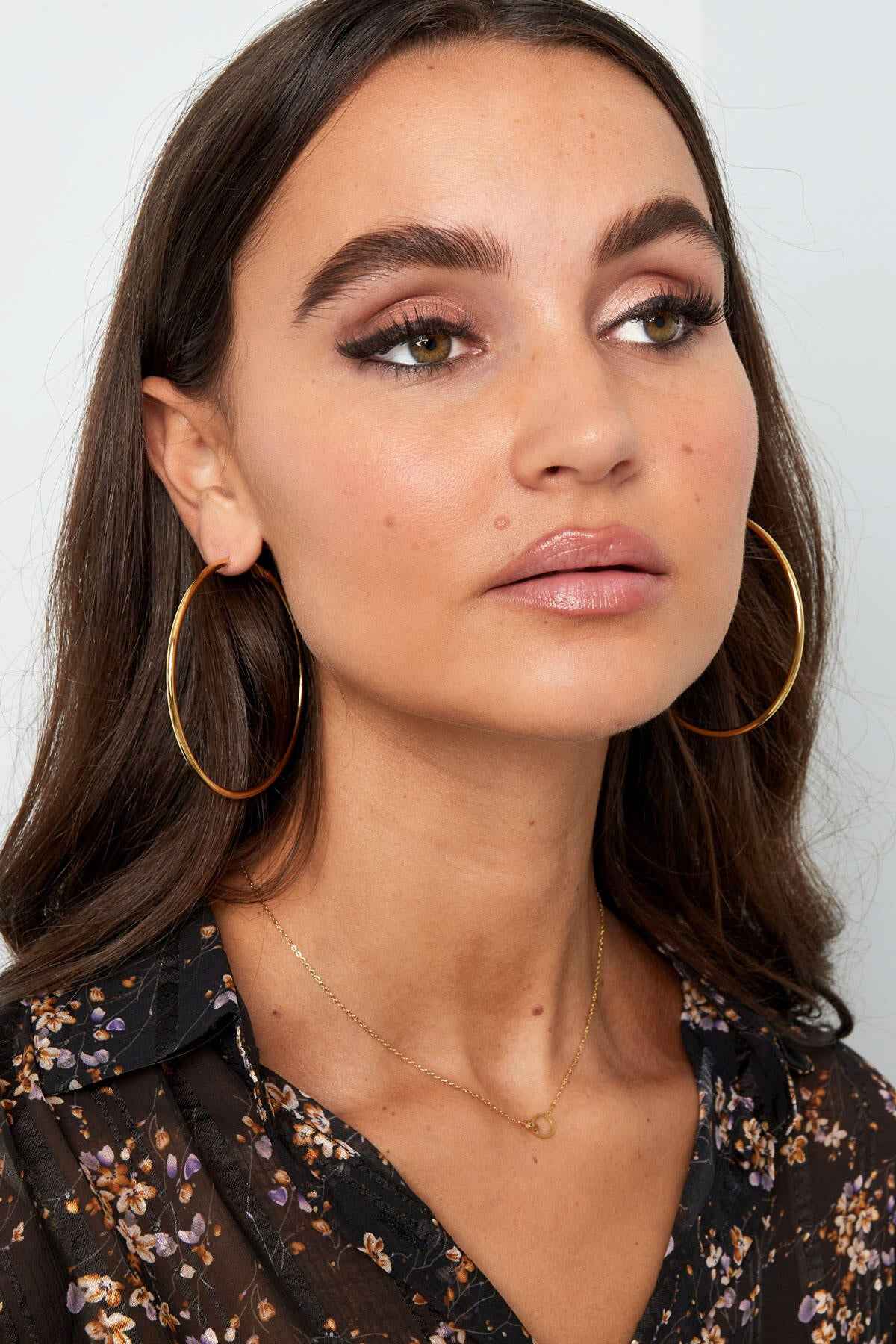 Stylish 14K Gold Plated Hoop Earrings for Everyday Wear