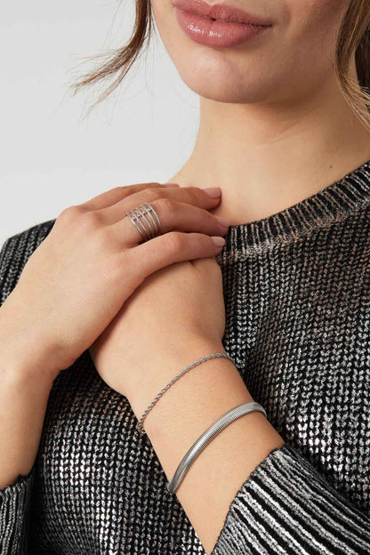 Elegant Stainless Steel Chain Bracelets in Silver & Gold