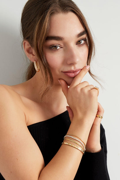 Elegant Stainless Steel Chain Bracelets - Silver & Gold