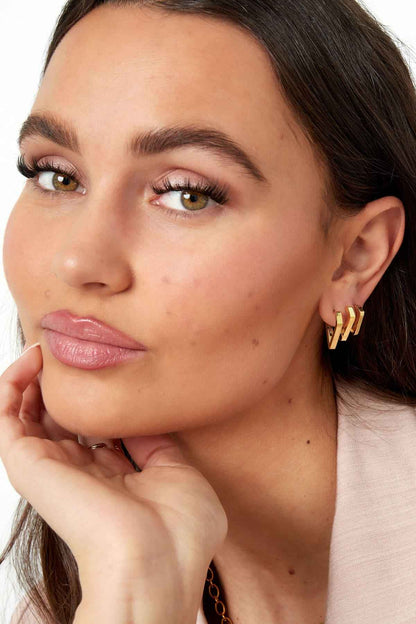 diamanten vorm oorbellen groot