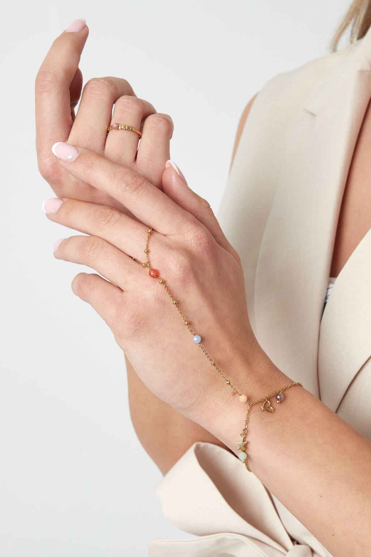 Elegant Gold Hand Chain for Women