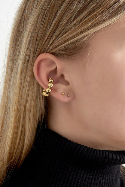 Stylish Stainless Steel Ear Cuffs in Silver & Gold