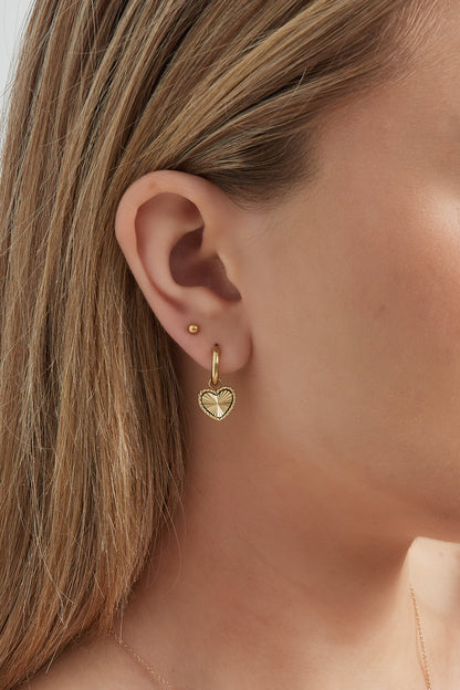 Elegant Heart-Shaped Drop Earrings for Daily Wear