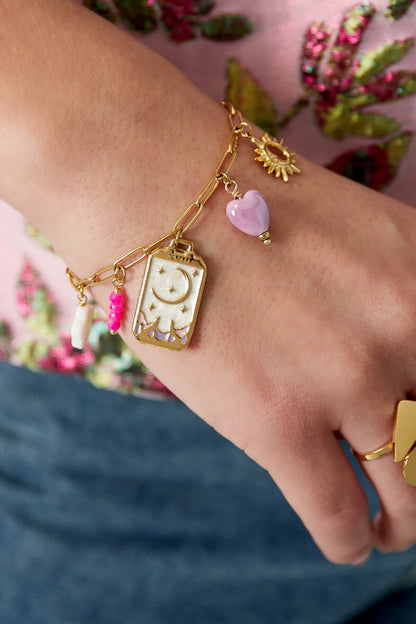 Elegant Charm Bracelets in Silver & Gold