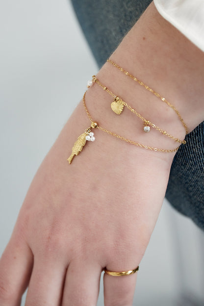 Charming 14K Gold Plated Animal Bracelet for Daily Wear