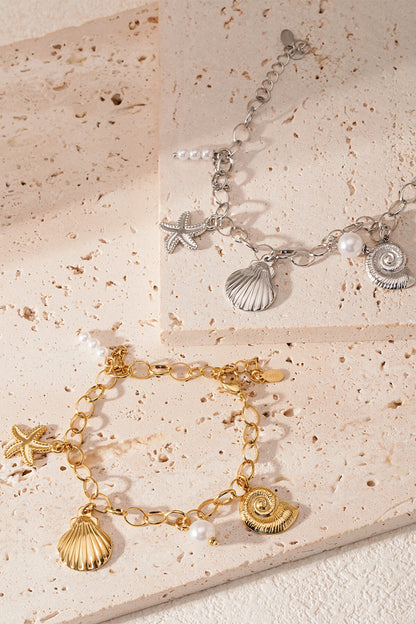 Elegant Oceanic Charm Bracelet for Spring/Summer