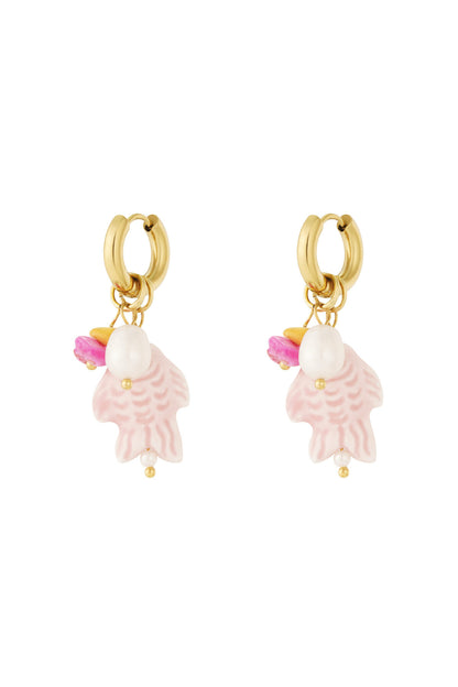 Stylish Stainless Steel Drop Earrings for Spring/Summer
