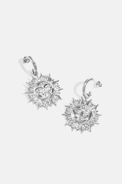 Stainless Steel Drop Earrings sun Casual Daily Simple Series Women's jewelry