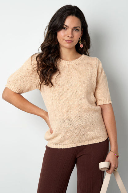 Elegant Short Sleeve Nylon Top - Versatile Comfort for Every Occasion