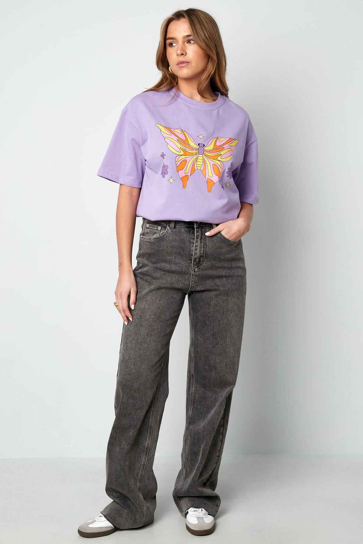 Soft Cotton Purple & Blue T-Shirts for Women
