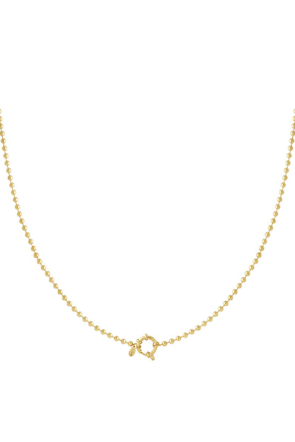 Stylish Gold Stainless Steel Short Necklace for Daily Wear