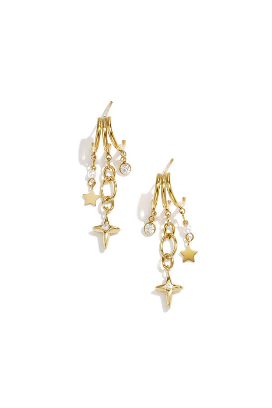 Luxurious Star Drop Earrings for Women