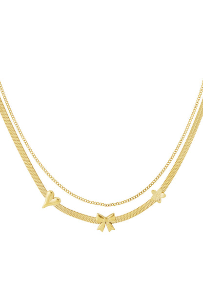 Elegant Multi-Layered Heart Necklace for Everyday Glam