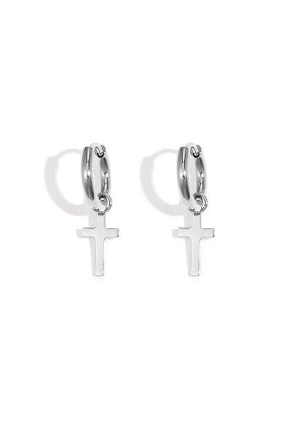 Oorbellen Faith Zilver Stainless Steel