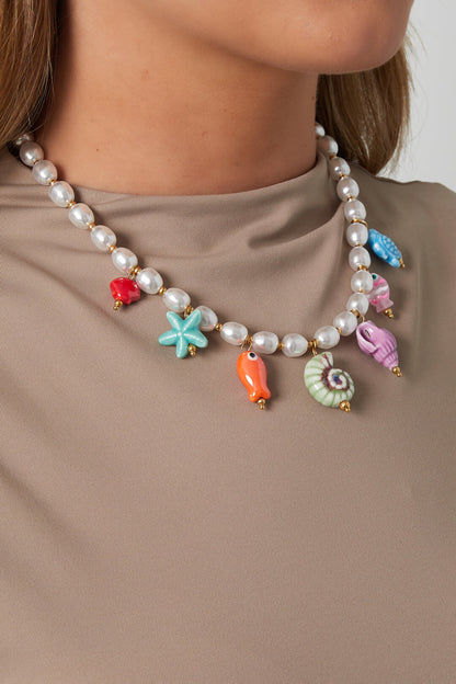 Chic Oceanic Beaded Necklace for Summer Vibes