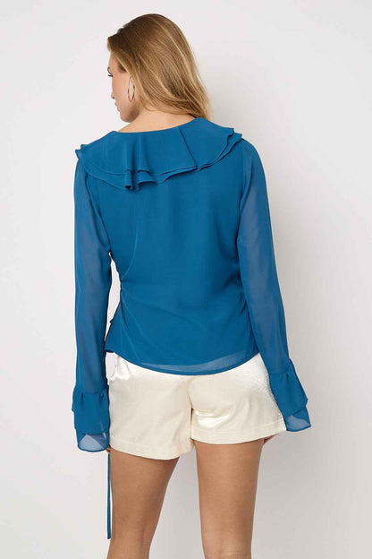 Longsleeve met ruches