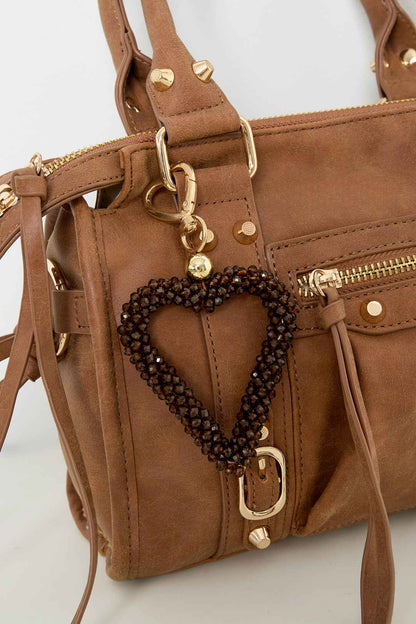 Keychain Heart Casual Crystal Daily Accessories