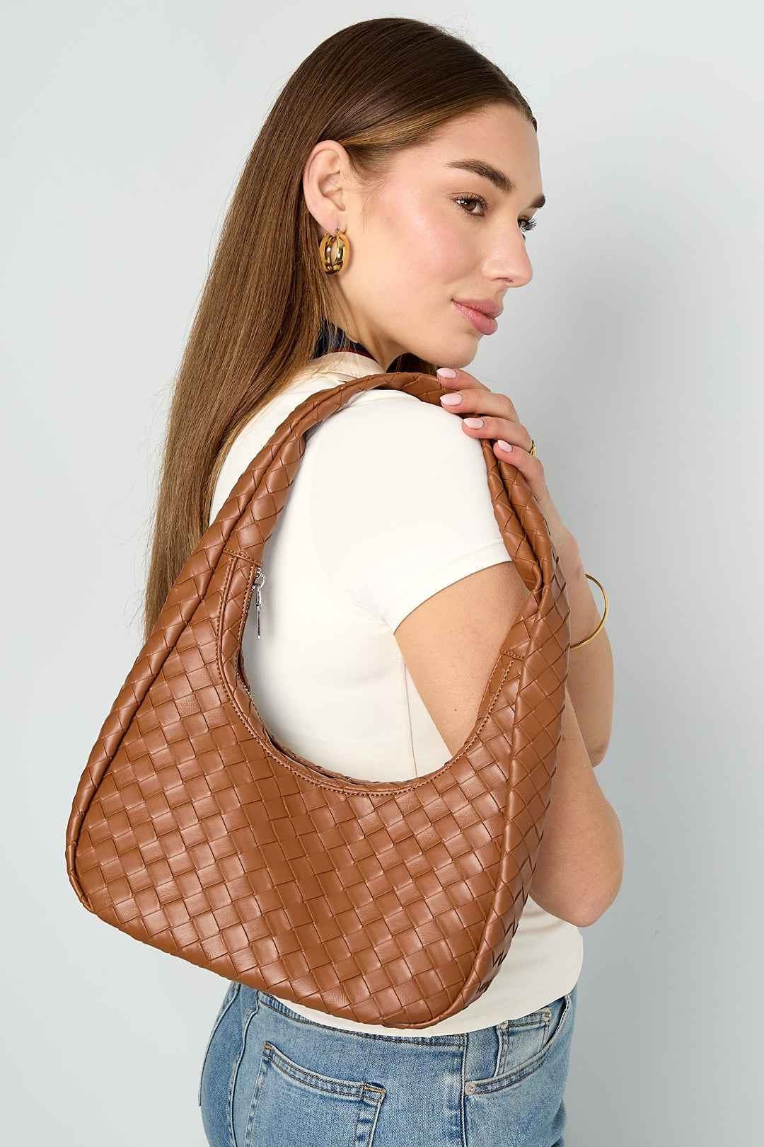 Shoulder Bags Solid Color Casual PU Daily Accessories