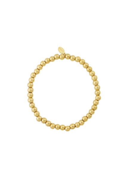 Elegant Stainless Steel Beaded Bracelet for Women