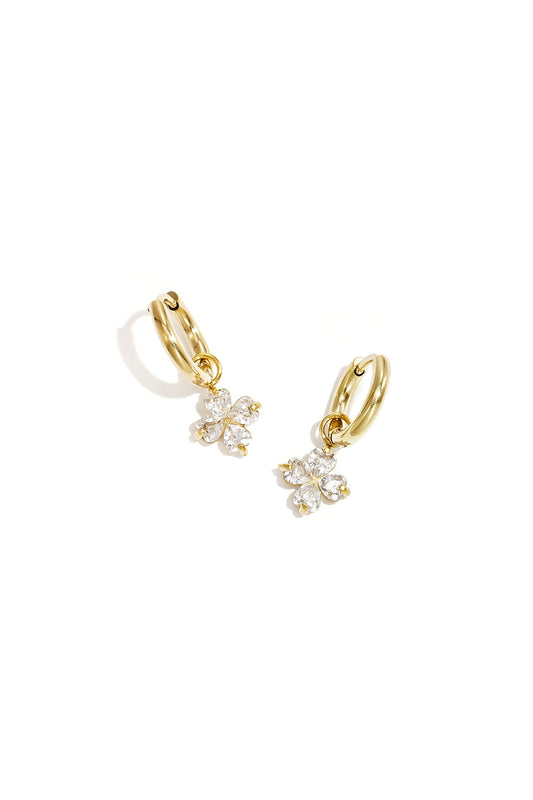 Elegant Clover Drop Earrings for Women