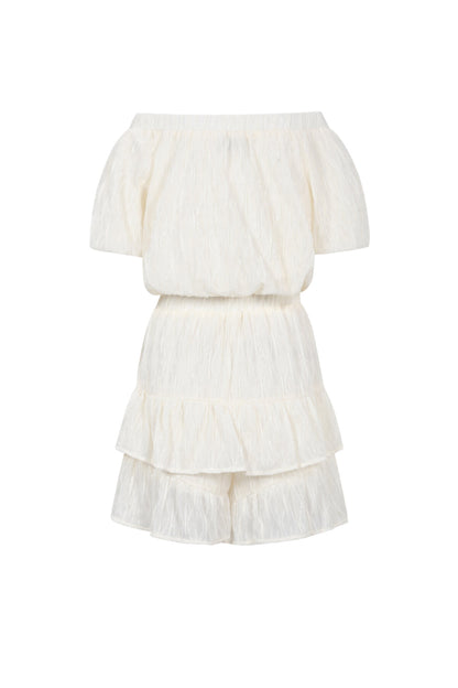 Elegant Apricot & Black Ruffle Edge Bodysuit