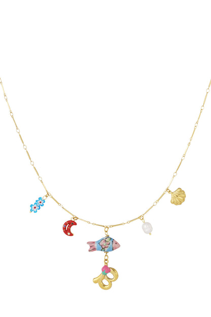 Elegant Letter Pendant Necklace for Spring/Summer