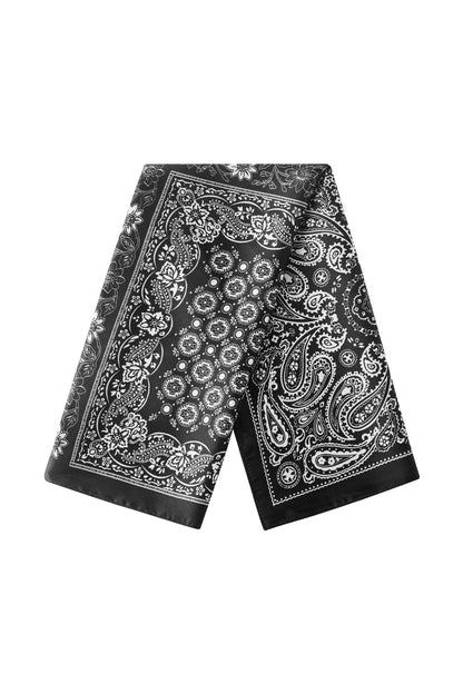 Elegant Black Paisley Summer Scarf for Women