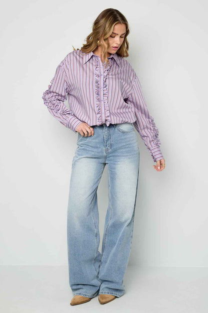 Blouse met ruches