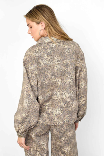 de cowgirl & dol op luipaardprint jeans