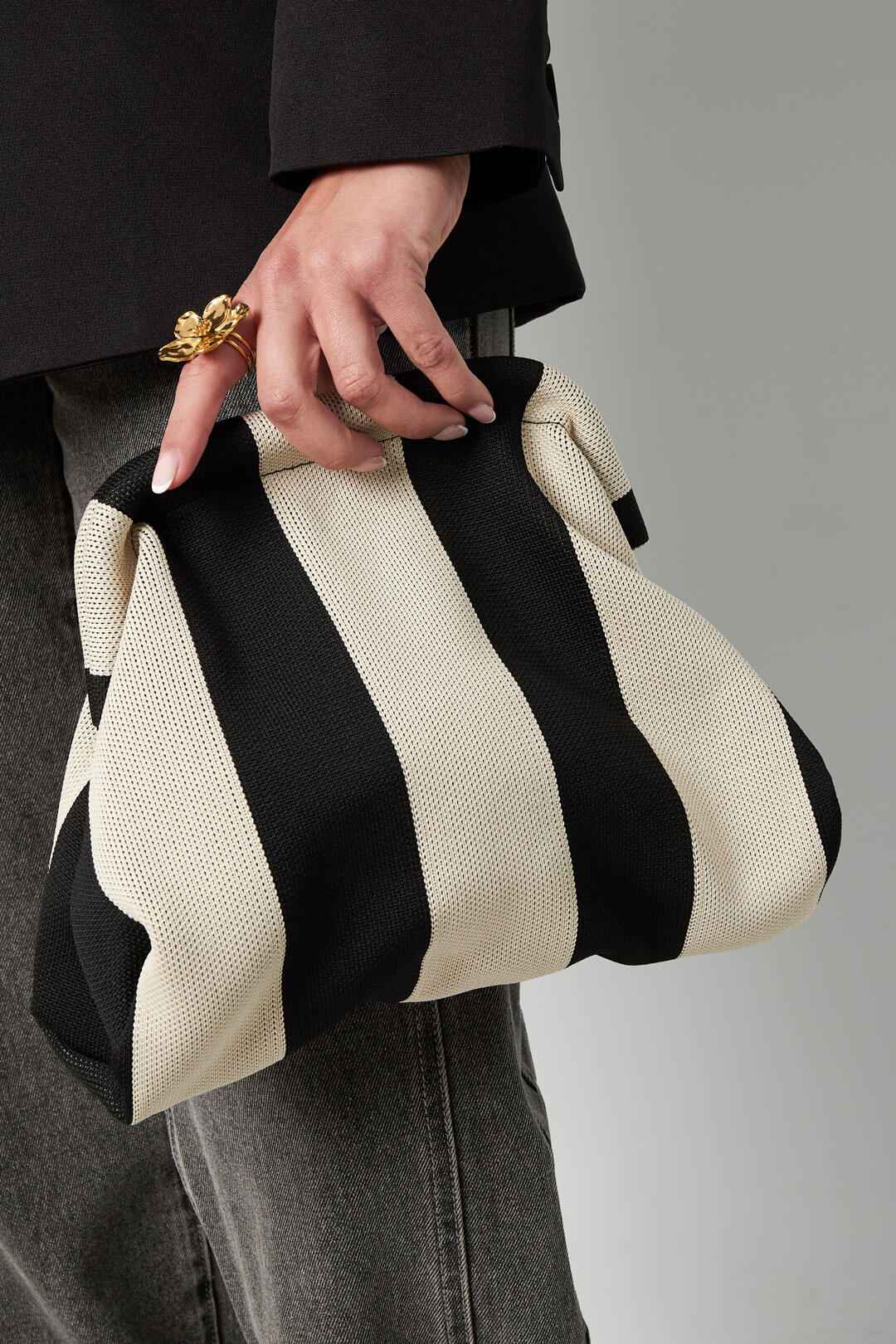 Chic Cotton Half-moon Crossbody Bag for Daily Wear