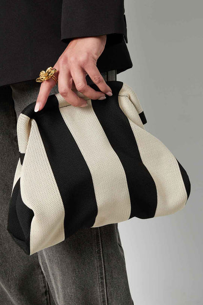 Chic Cotton Half-moon Crossbody Bag for Daily Wear