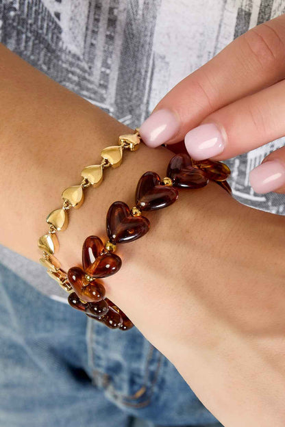 Elegant Heart Chain Bracelet for Everyday Wear