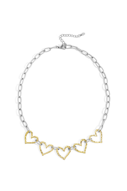 Elegant Heart Chain Necklace for Daily Wear
